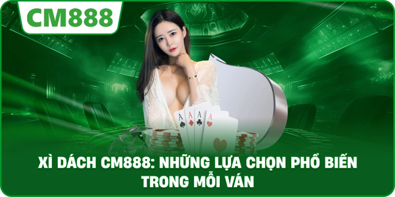 Xì dách cm888: Những lựa chọn phổ biến trong mỗi ván
